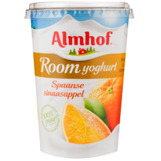 Almhof roomyoghurt Spaanse sinaasappel halve liter